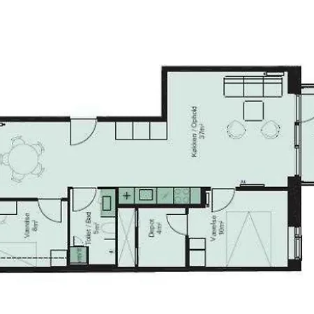 Appartement Beautiful 2-bed W Balcony In Orestaden *